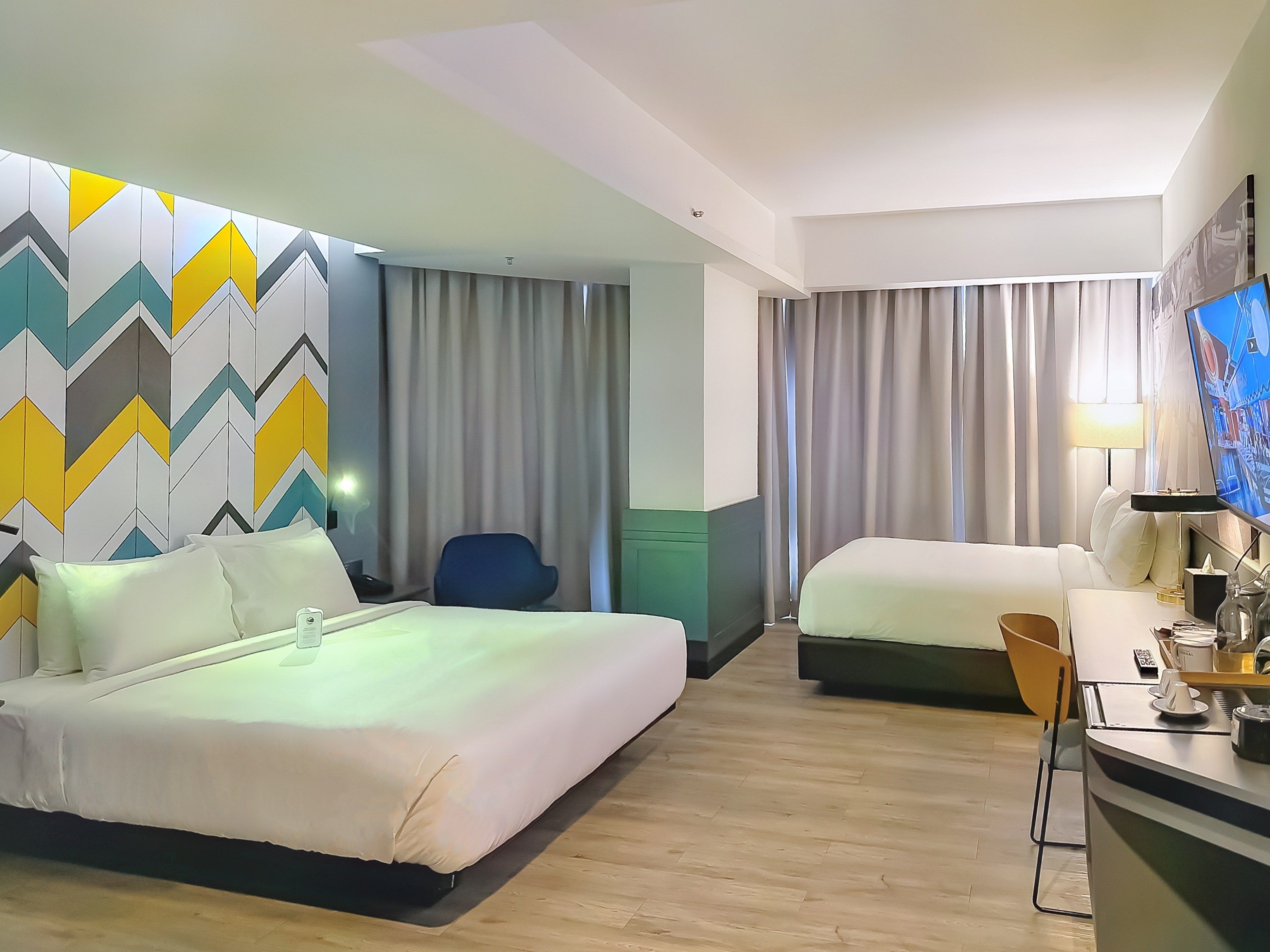 Spacious & chic Family Deluxe room at KL Journal Hotel